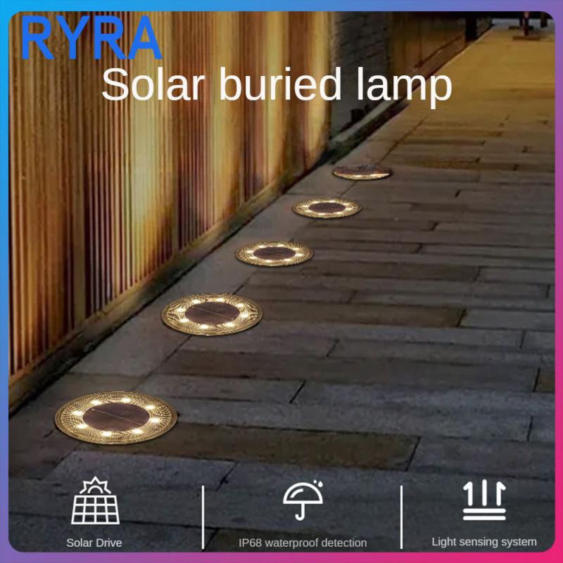 지하 램프, 지능형 정원 조명, 야외 Led 태양광 조명, IP68 방수, 매장 안뜰 램프, 8 Smd